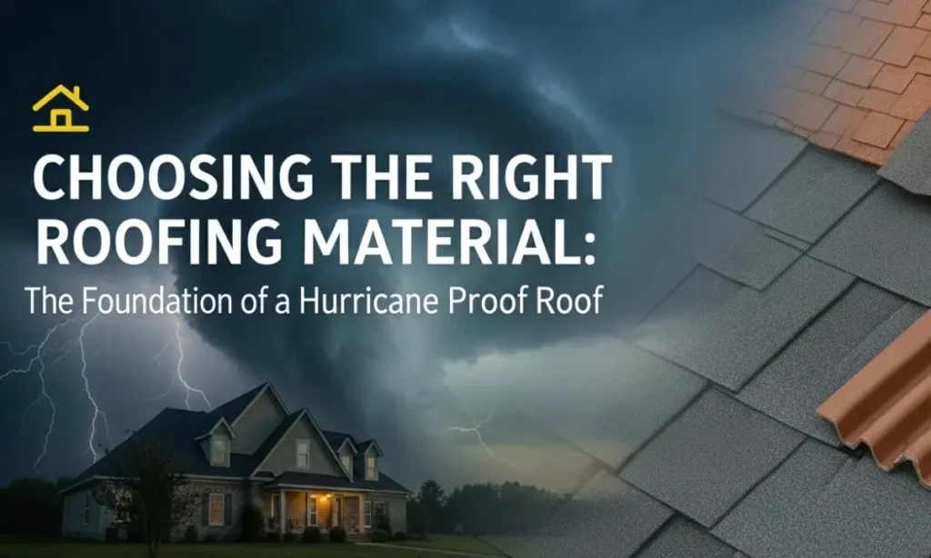 Choosing the Right Roofing Material: The Foundation of a Hurricane Proof Roof